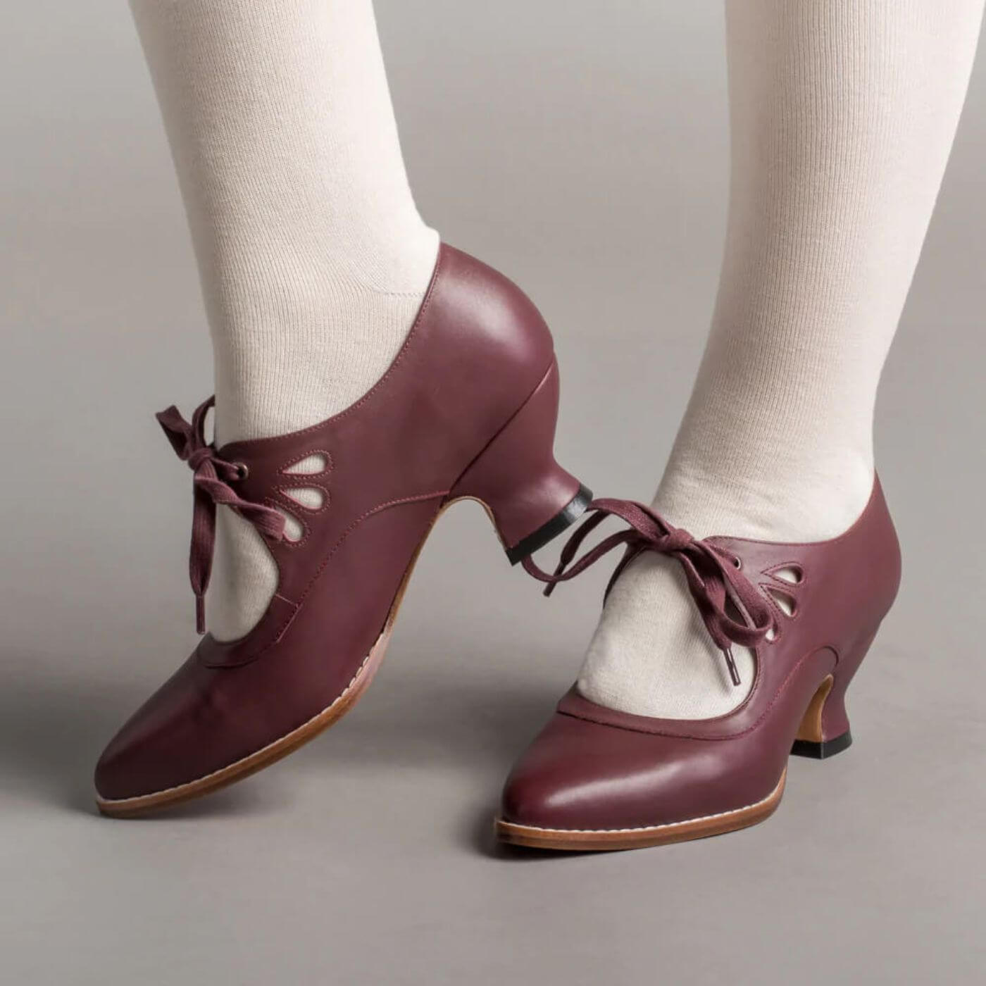 Manon™ – Chaussures Orthopédiques Vintage à Talon Bas