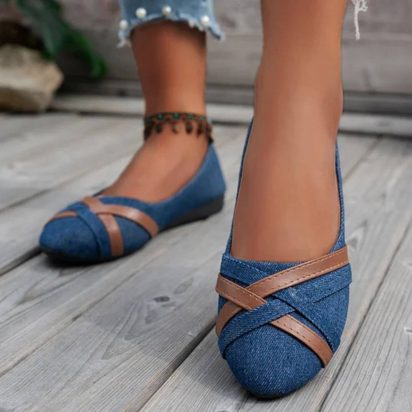 Amélie™ - Mocassins Légers en Jean Orthopédiques