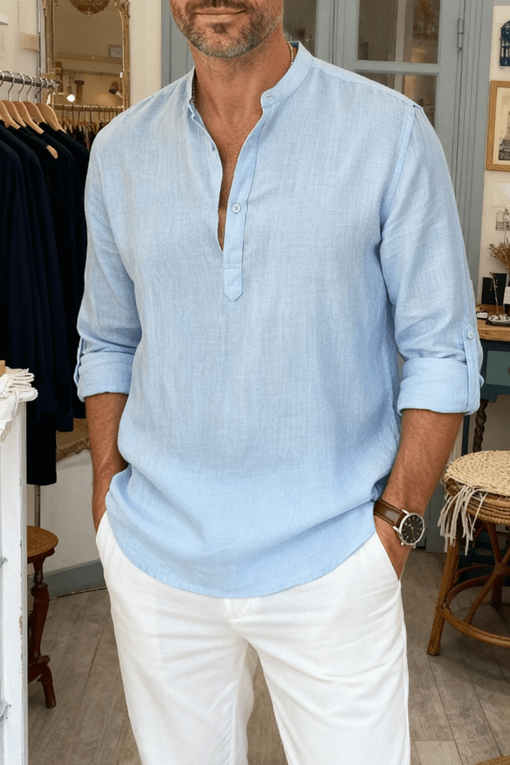 Augustin™ – Chemise d’Été Respirante
