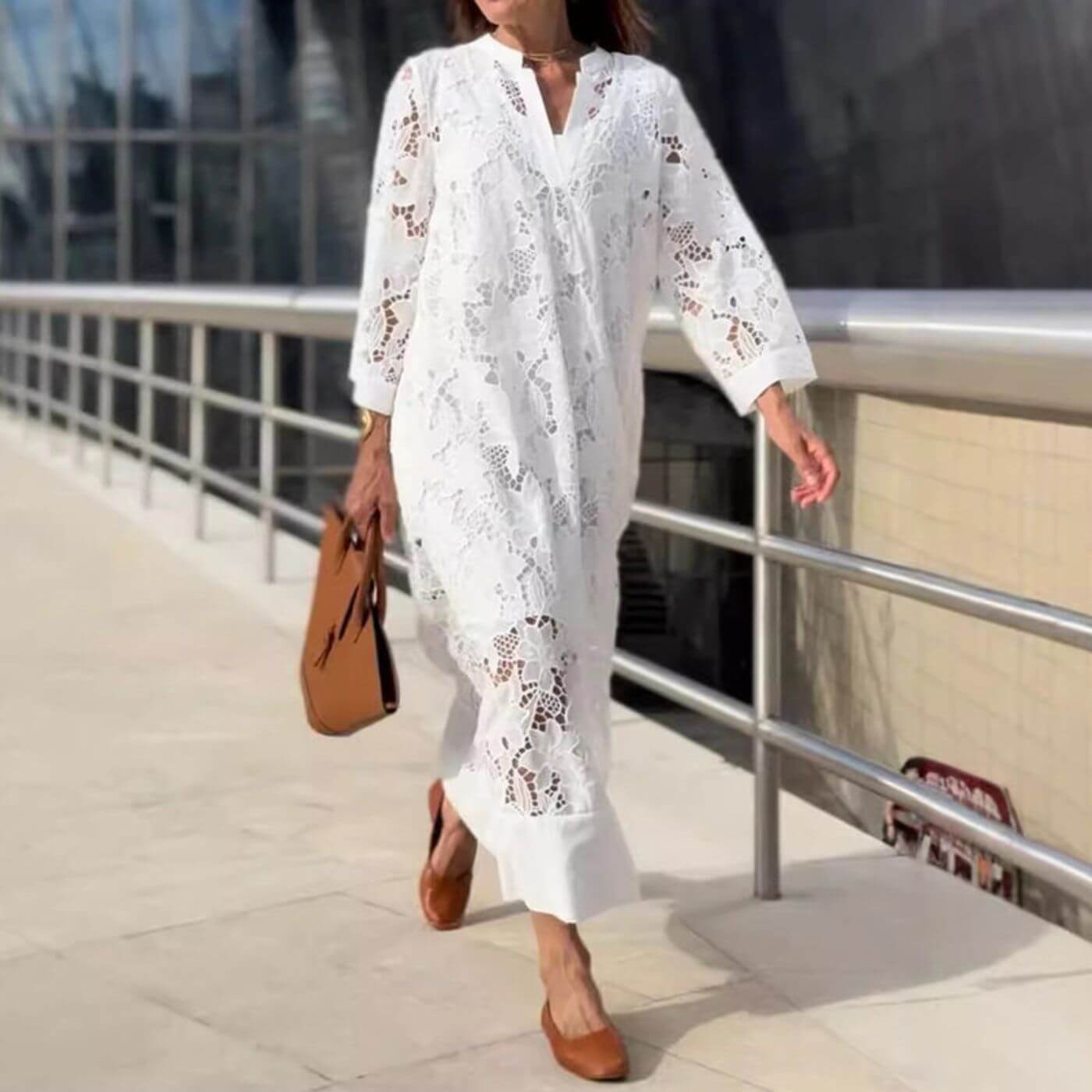 Jasmine™ – Robe d'Été avec Jolie Dentelle