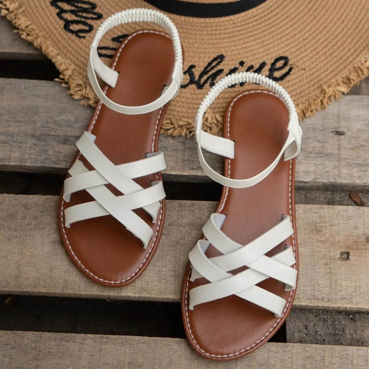 Jeanne™ – Sandales Orthopédiques Tressées Été
