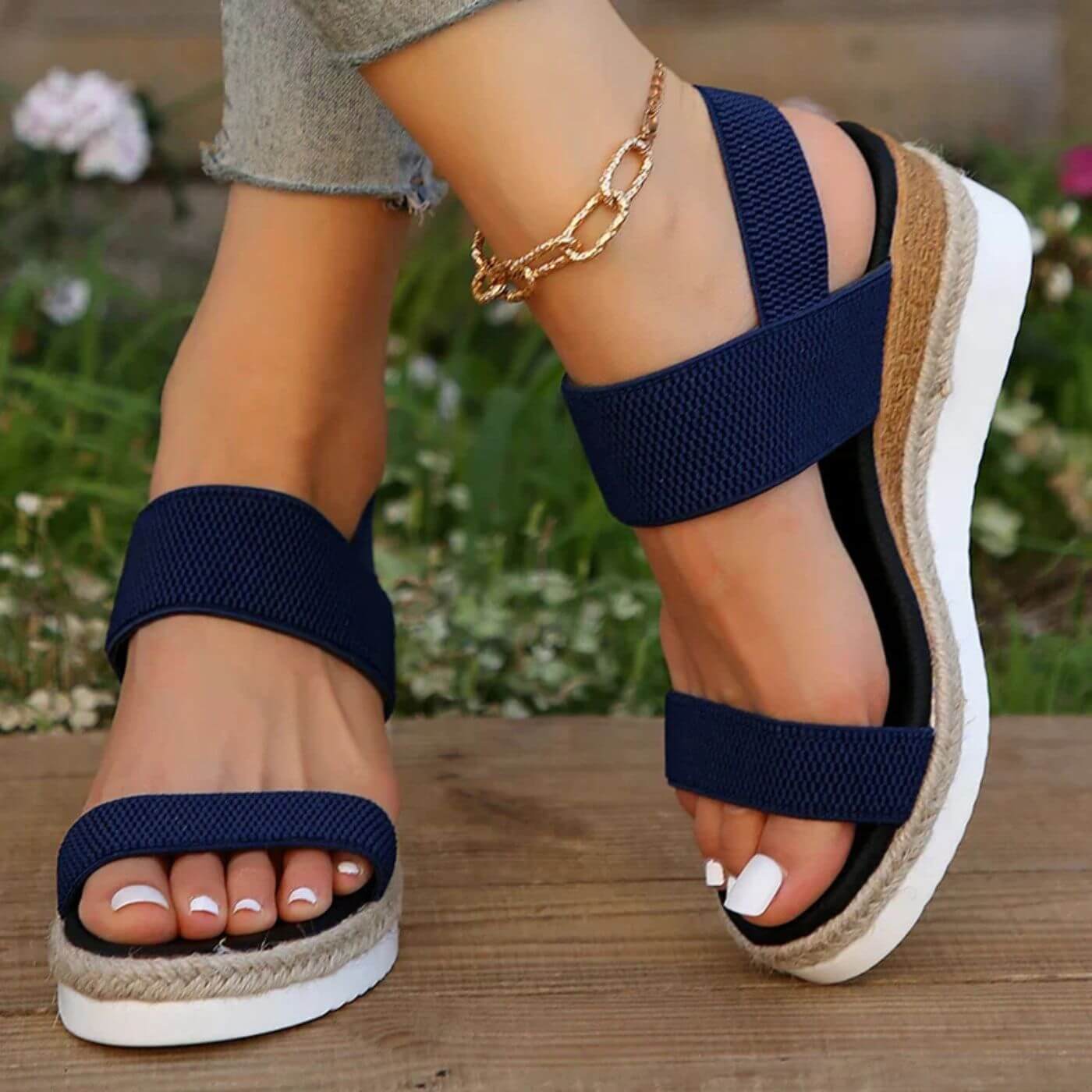 Madeleine™ – Sandales Compensées Orthopédiques Ultra Confort