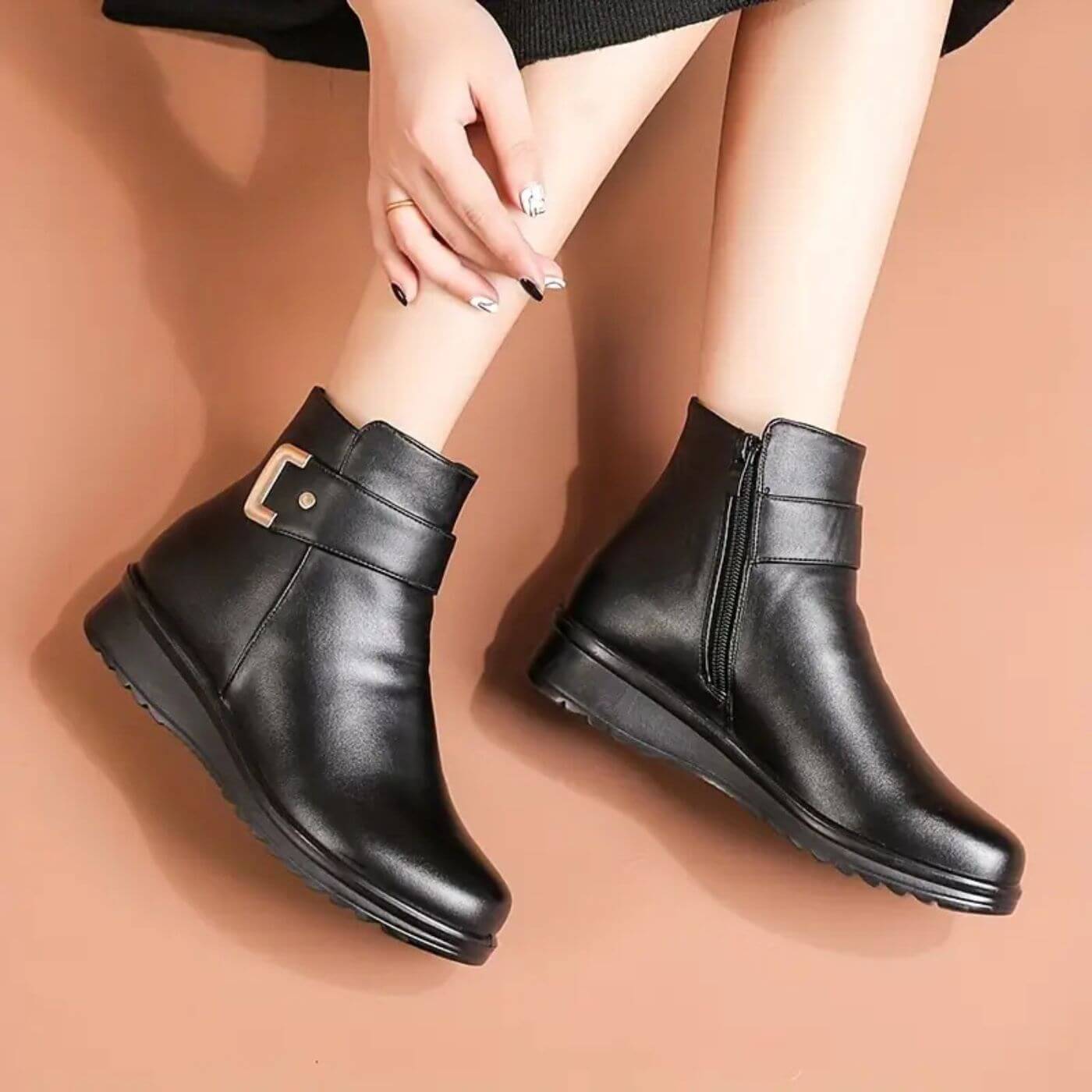 Marie™ - Bottes d’Hiver Antidérapantes à Doublure Chaude