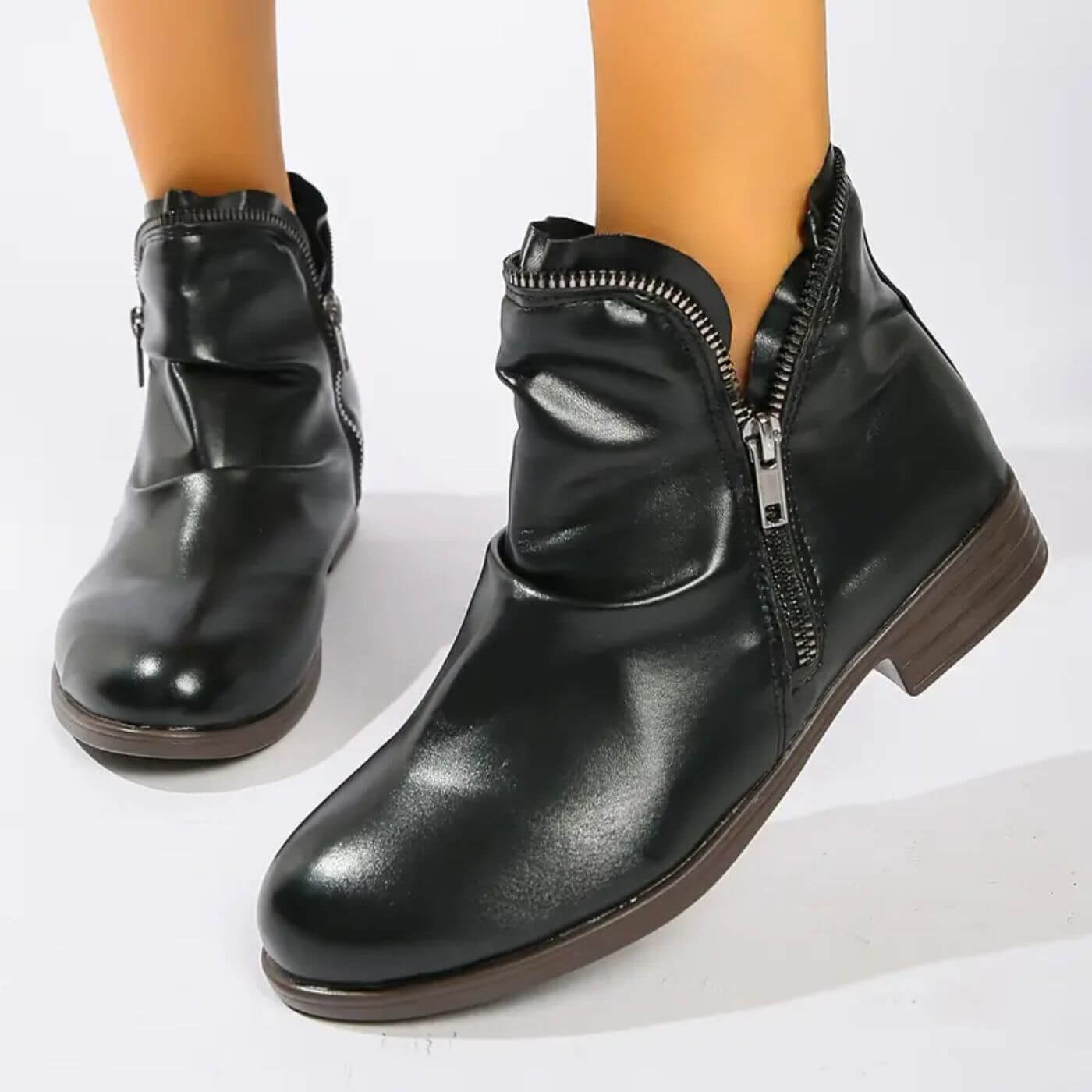 Odette™ - Bottines Orthopédiques à Talon Bas