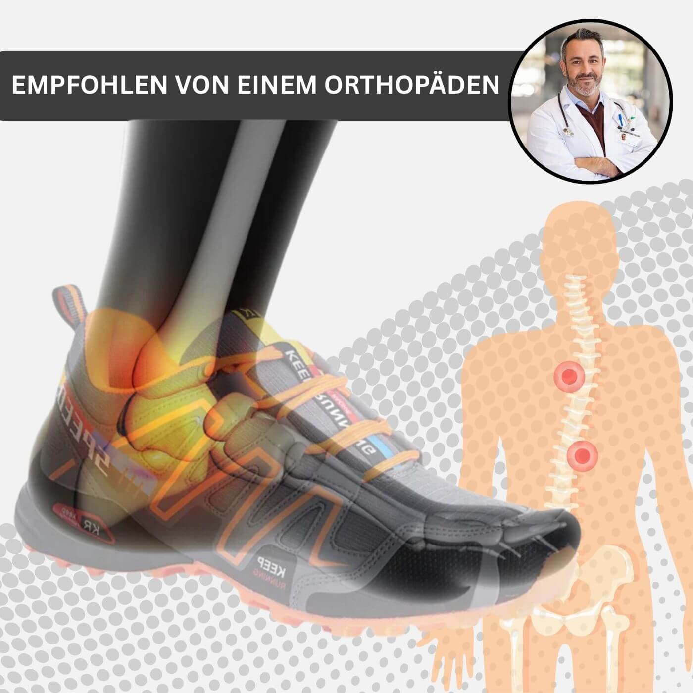 ComfortTrek™ – Chaussures de Randonnée Ergonomiques contre la Douleur