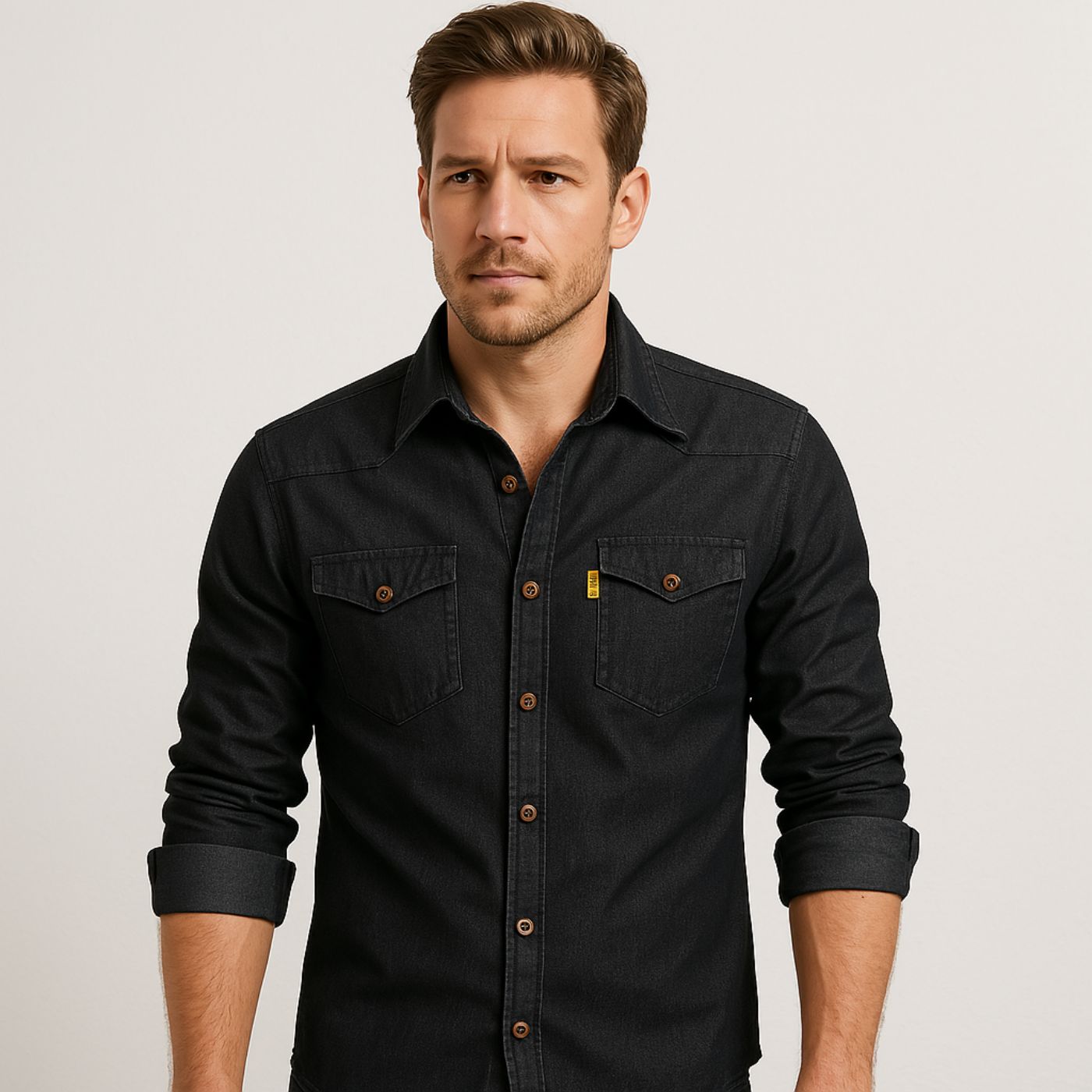 Théo - Chemise en Jean Coupe Ajustée